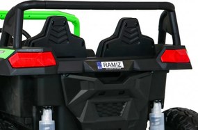 Ramiz Buggy ATV Racing pre 2 deti Zelená + pohon 4x4 + diaľkové ovládanie + pomalý štart + MP3 LED