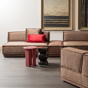 Lesklý okrúhly odkladací stolík ø 40 cm Orivo – WOOOD