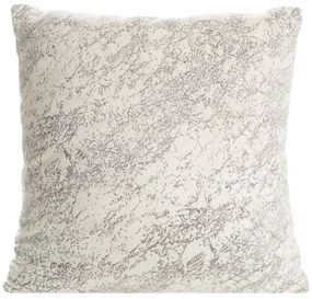 Dekorstudio Dekoračná zamatová obliečka na vankúš JQU-03 MRAMOR v krémovej farbe Varianta: Rozmer obliečky: 40x40 cm