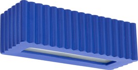 Nástenné svietidlo Rigata, 1x modré keramické tienidlo