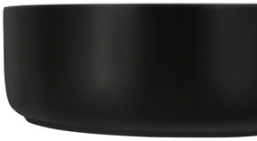Sada keramického umyvadla s výpustí SIMPLE 36 cm bílé/černé