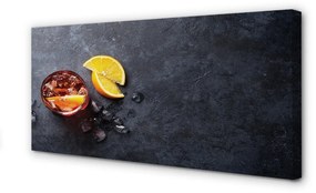 Obraz canvas Ľadový čaj citrón 140x70 cm
