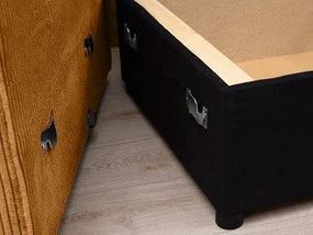 Horčicová rohová pohovka SMART COSARO, obojstranná + 2 vankúšiky ZDARMA