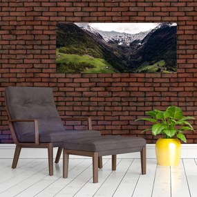 Obraz - Údolie pod horami (120x50 cm)