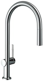 Hansgrohe Talis M54, páková kuchynská batéria 210, vyťahovateľný výtok, 1jet, chrómová, HAN-72802000