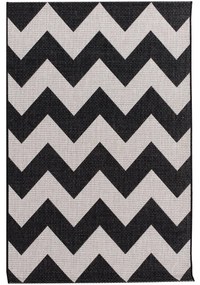 Koberec Modern Chevron black/wool 160x230cm