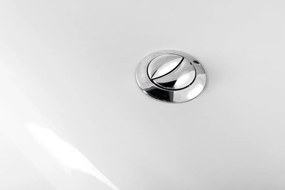 Aqualine Sapho, CLIFTON Rohový WC kombi misa s nádržkou vrátane splachovacej súpravy, biela