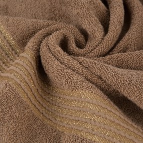 BAVLNENÝ UTERÁK LILA 50X90 CM HNEDÁ