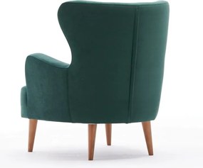 Křeslo Karina samet zelené
