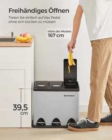 Recyklačný kôš 3x8L LTB024G01