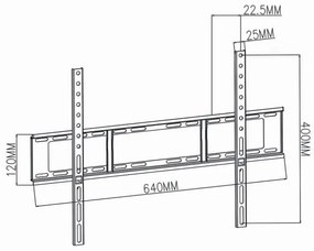 Nedis TVWM1051BK - Nástenný držiak pre TV 37-70” max. 35 kg
