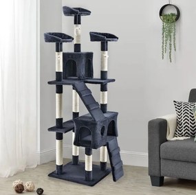 Protiskluzová podložka na jógu, čierna, 190 × 100 × 0,6 cm