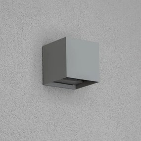 Brilagi - LED Vonkajšie nástenné svietidlo CUBE LED/6W/230V šedá IP54