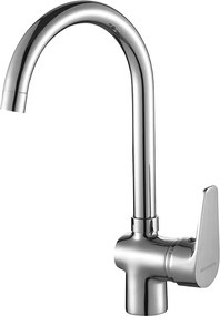 Kuchinox Luga, stojanková drezová batéria s U-tvarovaným výtokom, chrómová, LAV-BQL_068D