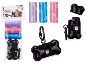 Puzdro na sáčky pre psov s rolkami (3 ks)