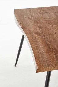 Jedálenský stôl Larson - dub prírodný / čierna