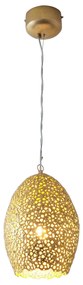Závesná lampa Cavalliere, zlatá, Ø 22 cm