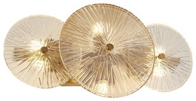 Searchlight 88210-6BZ - Nástenné svietidlo WAGON WHEEL 6xG9/33W/230V mosadz