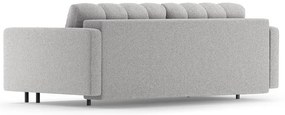 Svetlosivá rozkladacia/s úložným priestorom pohovka z textílie buklé 222 cm Bali – Cosmopolitan Design