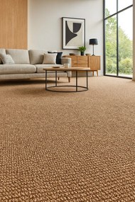 Timzo, Koberec metráž Orion 9239, na mieru, šíře 4m,5m, béžová, filc, chodba / predsieň