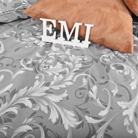 Obliečky bavlnené Royal sivé EMI: Štandardný set jednolôžko obsahuje 1x 140x200 + 1x 70x90