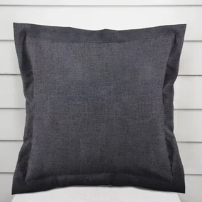 Biante Dekoračná obliečka na vankúš s lemom PML-047 Čiernosivý melír 35 x 45 cm