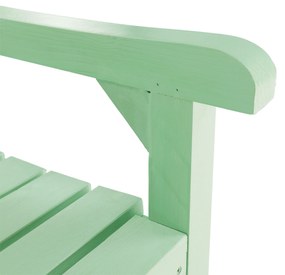 Kondela Drevená záhradná lavička, neo mint, 124 cm, FABLA