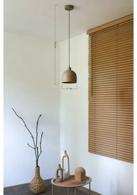 Duolla - Luster na lankovom závesení IRONLINE 1xE27/15W/230V priemer 17 cm béžový