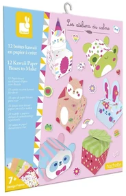 Janod Atelier Mini Kreatívna sada Origami papierové krabičky od 7 rokov
