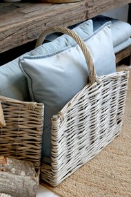 Chic Antique Prútený kôš na drevo French väčší