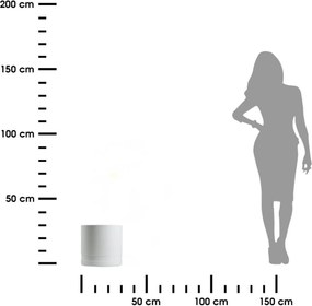 Květináč LUNA Cylinder 30,8 cm bílý