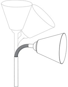 Paulmann 95427 - 1xE14/20W Nástenná lampa JUNUS do zásuvky 230V