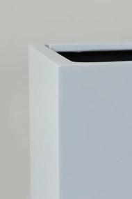 Kvetináč BLOCK, sklolaminát, výška 75 cm, biely mat