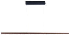 Immax NEO 07309L-LED stmievateľný luster na lanku so senzorom MADEIRA 37W/230V 157 cm orech