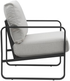 Design-Shop Kreslo Manea - látka / kov - Krémová
