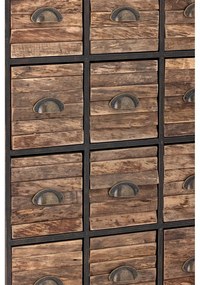 Čierno-hnedá kovová komoda 60,5x92x33,5 cm Matteo – Bloomingville