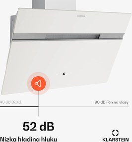 Klarstein Alina digestor, 60 cm, Smart, 600 m³/h, Tichý, EEK A