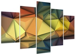 Obraz - Polygonálna 3D abstrakcia (150x105 cm)