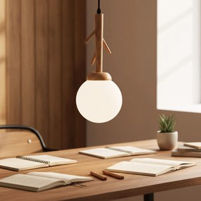 Toolight Toolight, stropné svietidlo 1xE27 APP1422-1CP, hnedá-biela, OSW-02415