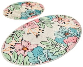 SADA 2x Kúpeľňová predložka SPRING 60/100 cm pestrofarebná