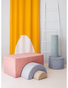 Ružové menčestrové penové ihrisko 75x49x37 cm Rainbow Montessori – Wigiwama