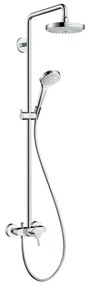 Hansgrohe Croma Select S - Showerpipe 180 2jet s pákovou batériou, biela/chróm 27255400