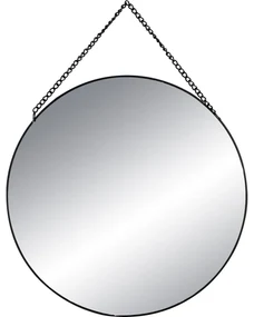 Závesné zrkadlo Circle, čierne, sada 3ks