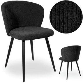 Jedálenská stolička KROSBY čierna