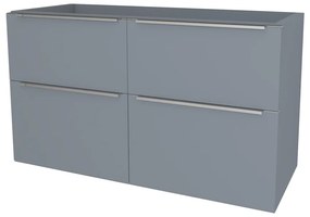 Mereo, Mereo Mailo, kúpeľňová skrinka 121 cm, chróm madlo, Multidecor, Monumentálna sivá, MER-CN593SMSO1