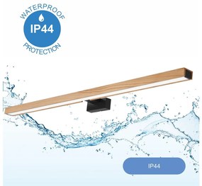 Brilagi-LED Kúpeľňové osvetlenie zrkadla WOODY MIRROR LED/15W/230V IP44 dub/čierna BG15129