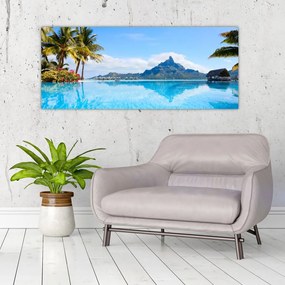 Obraz - Bora-Bora, Francúzska Polynézia (120x50 cm)