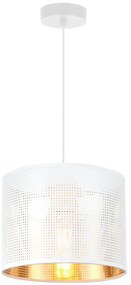 Závesné svietidlo Asti0, 1x biele PVC tienidlo, (fi 20cm), g, w