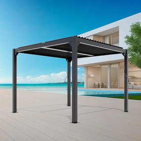 Hliníková bioklimatická pergola s lamelami 3 x 3 M