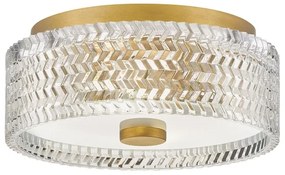 Hinkley HK-ELLE-F-S-HB - Stropné svietidlo 2xE27/60W/230V pr. 30,5 cm zlatá